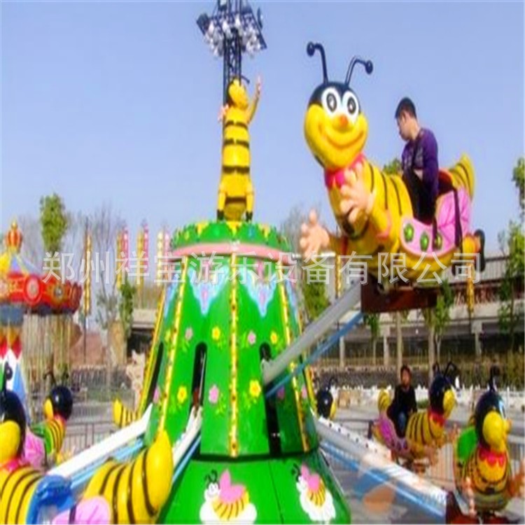 液壓自控電動小蜜蜂 新型兒童游樂設(shè)備 造型精美祥寶歡迎您的訂購