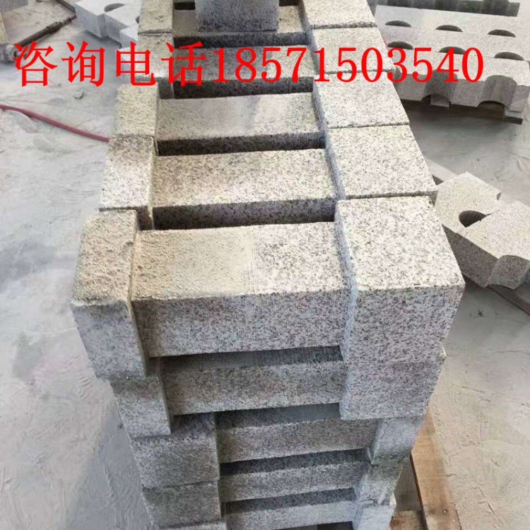 天然石材線條定制異形，花崗巖圓弧板，擋車柱加工 云浮石材加工