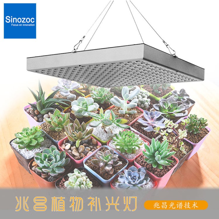 兆昌 LED方形植物生長(zhǎng)燈全光譜植物補(bǔ)光燈溫室培育燈