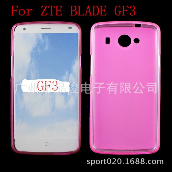 ZTE Blade GF3手機(jī)套 TPU內(nèi)外磨砂布丁套 GF3清水套 彩繪素材軟殼