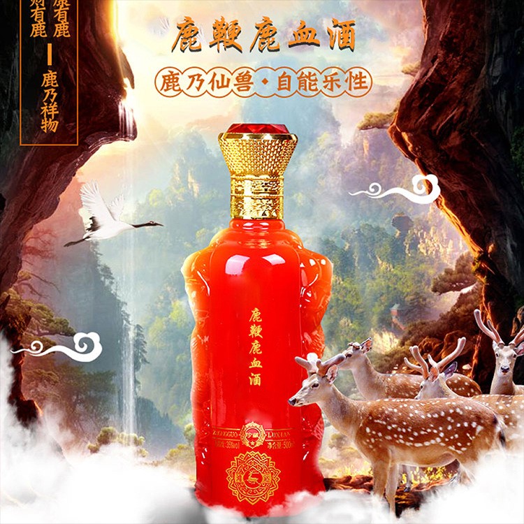 鹿鞭酒oem代加工 鹿鞭鹿血酒配制平衡腎 蟲草浸泡配制酒oem代加工