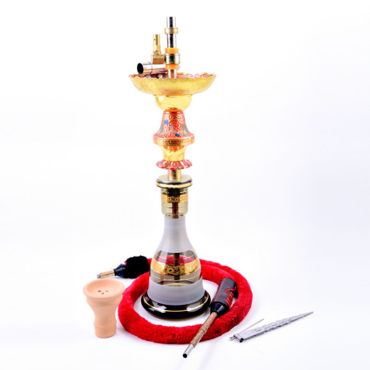 跨境外貿(mào)電商阿拉伯水煙成品套裝shisha 彩色大號(hào)KTV水煙廠家直銷(xiāo)
