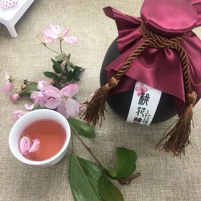 沈姑酿  桃花醉糯米酒手工自酿 厂家直供 ＞8度 瓷坛装500g