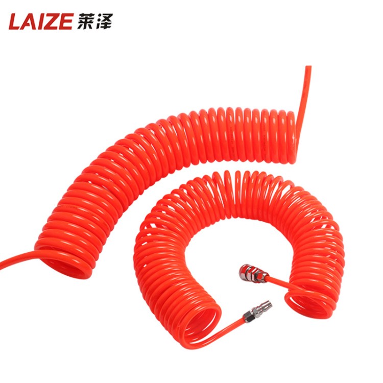 PU彈簧氣管8*5軟管空壓機彈簧管氣泵高壓伸縮軟管螺旋風管12*8
