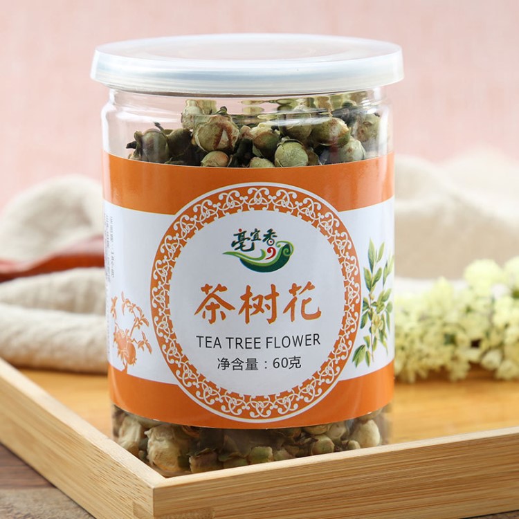 茶樹花茶 養(yǎng)生茶罐裝花草茶60g  一件代發(fā)支持OEM代加工