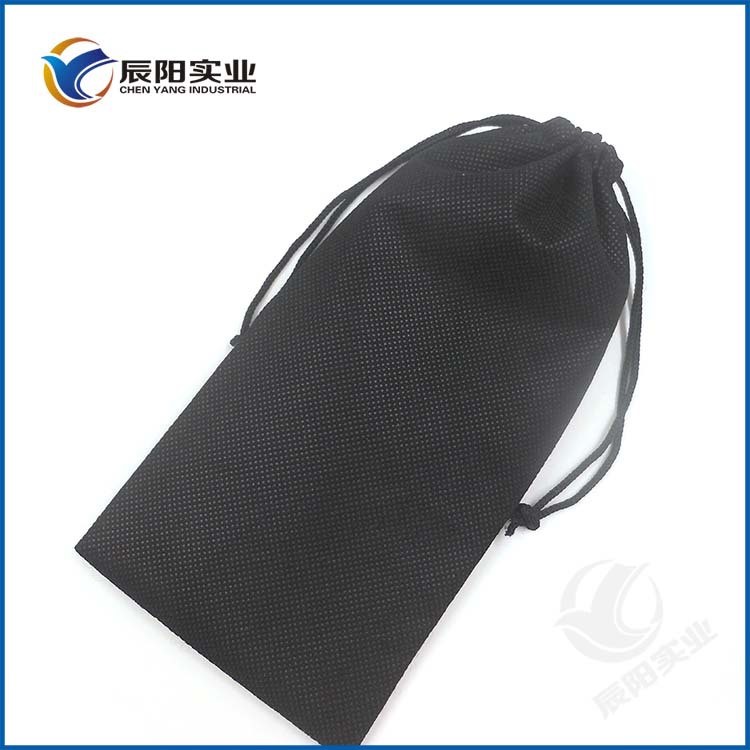 定做雙抽繩無(wú)紡布袋束口袋家居鞋收納無(wú)紡布袋全新料環(huán)保防塵布袋