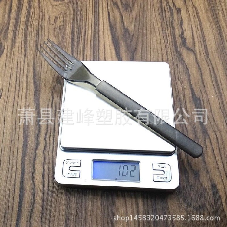一次性餐具加厚塑料叉材質(zhì)PS11半透明黑色叉加厚餐叉塑料叉