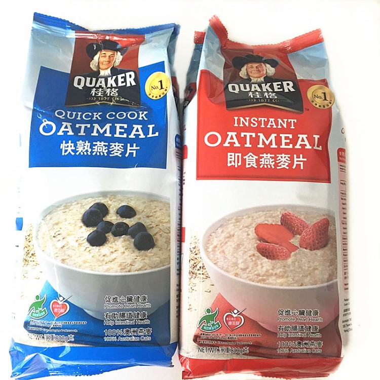 香港澳洲 Quaker 桂格即食燕麥片澳洲燕麥 800克
