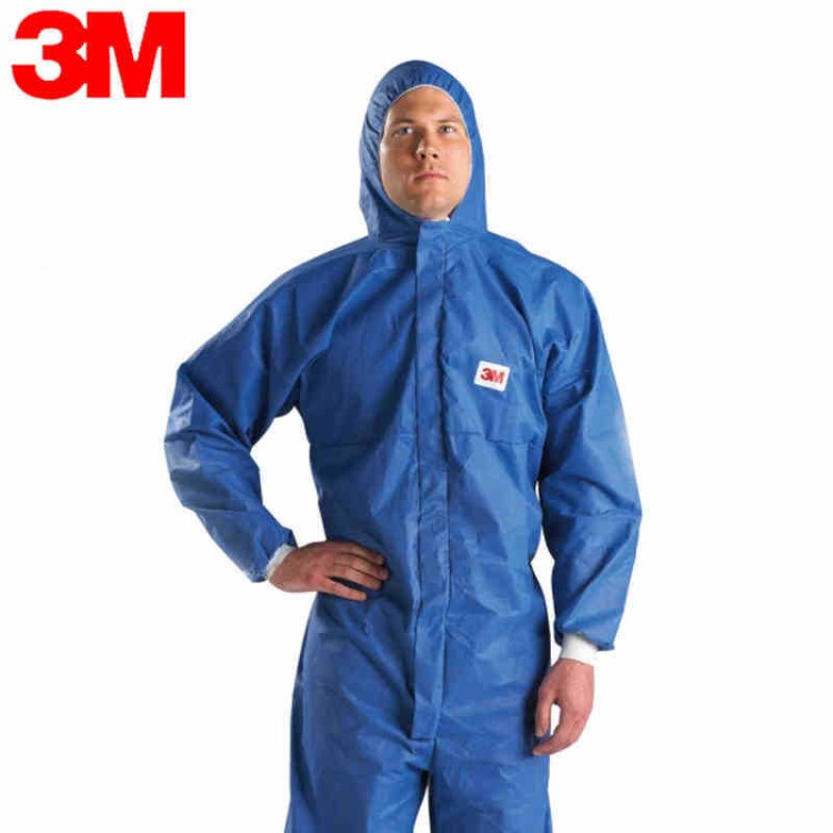 3M4532防護(hù)服 防輻射性顆粒物 防化服 噴漆服 防塵服 藍(lán)色