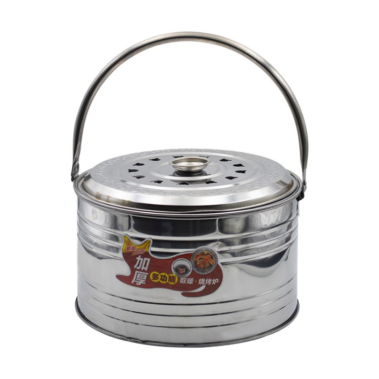 廠家批發帶磁不銹鋼生物顆粒采暖爐 加厚家用戶外采暖爐直批全國