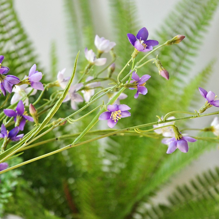 韭蓮 仿真花絹花 田野小野花草本植物花材 花藝輔材 批發(fā)多頭假花