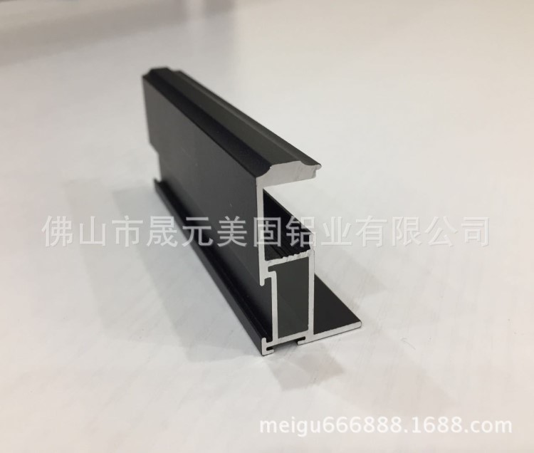 移門鋁材包覆鋁材 噴涂氧化半隱框 砂紋黑肌膚白大量現貨廠家直銷