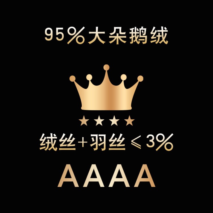 95%白鵝絨 新國標4A級 蓬松度750羽絨服羽絨被子優(yōu)選材料羽絨批發(fā)