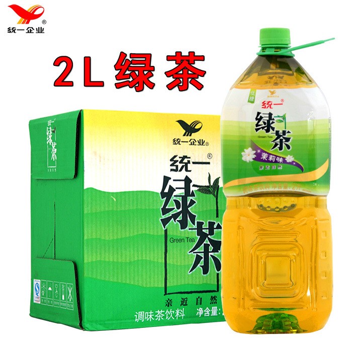 統(tǒng)一 綠茶2L*6瓶整箱 嫩茶味才是好茶味健康茶飲料整箱批發(fā)