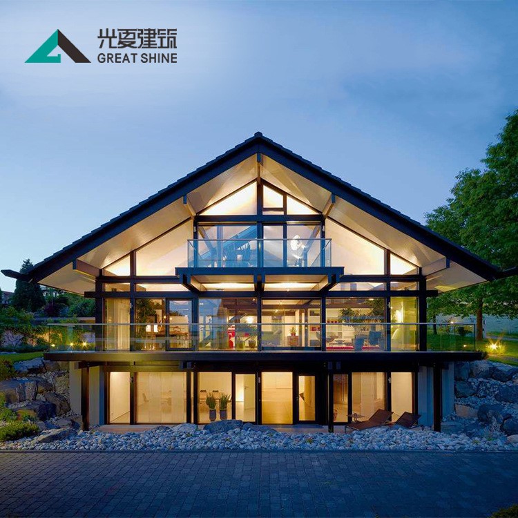 光夏建筑新農村輕鋼結構別墅一站式裝配住宅定制房屋預制活動房