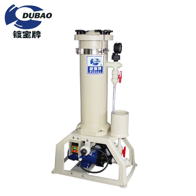 山東 電鍍廢水循環過濾機 PP耐腐蝕精密藥液過濾設備