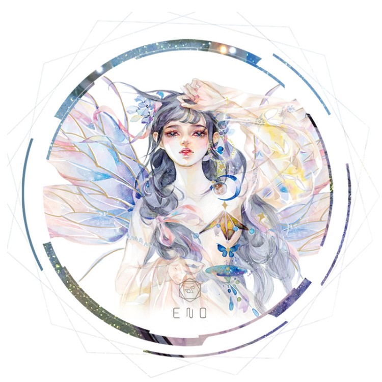 ENO 特油和紙膠帶 精靈女神 夢幻天使人物百搭手帳貼紙diy手賬