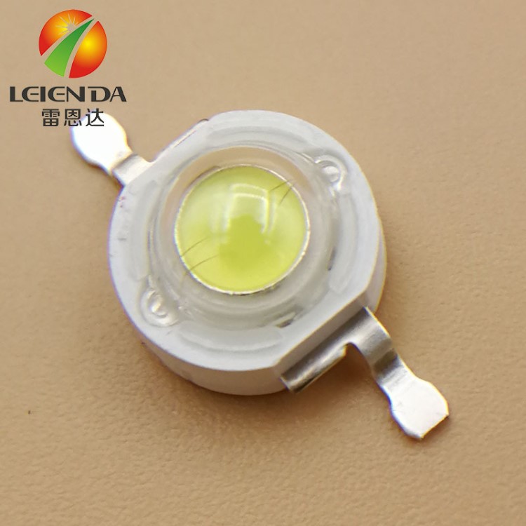 廠家直銷 3W大功率LED燈珠 普瑞45mil芯片 6500K白光 210-230lm