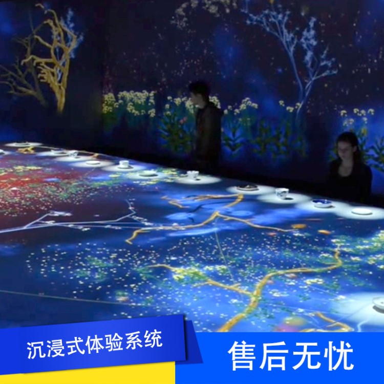 沉浸式AR全息體驗系統全息互動餐廳投影墻面主題KTV動畫3D投影