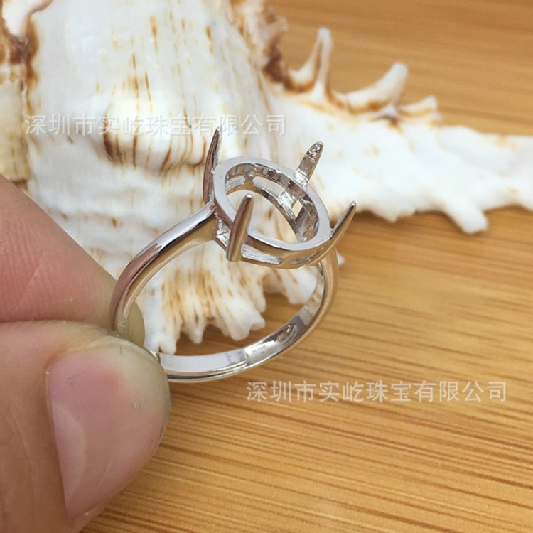 廠家批發空托 寶石鉆石托 帶底托鉆 服裝輔料鞋飾配件空托銀托