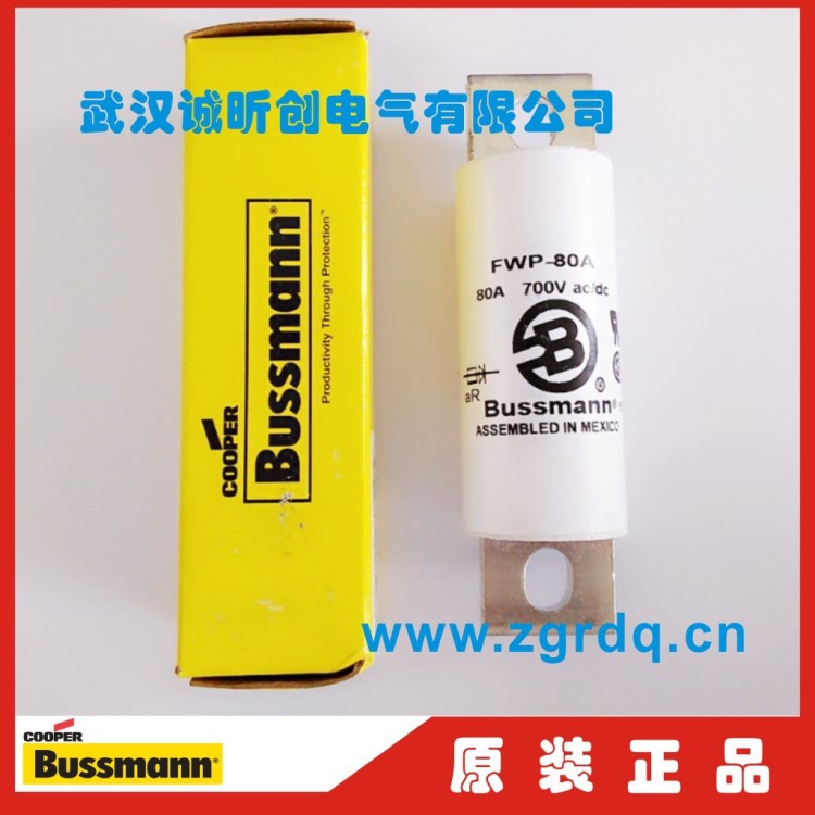 美國Bussmann直流充電樁熔斷器FWP-80A 80C 700V電動車電池保險絲