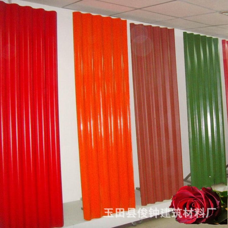 環(huán)保型秸稈復(fù)合彩釉中波瓦養(yǎng)殖場(chǎng)專用屋面瓦 鋁箔防火瓦