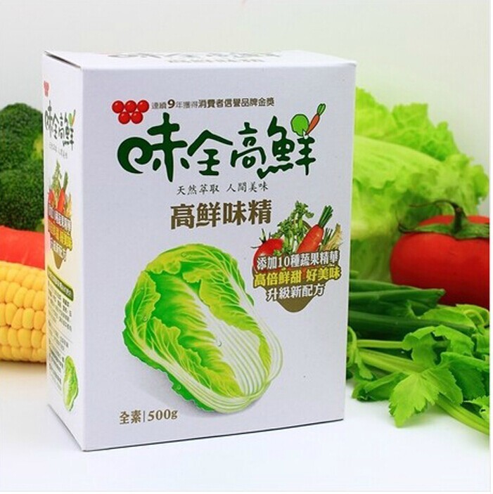 臺灣味全高鮮味精500g 果蔬菜素食調(diào)味料 代雞精