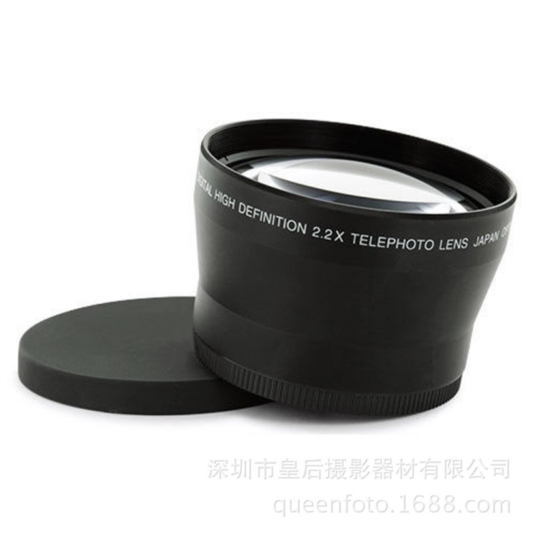 62MM 2.2X倍附加增距鏡頭適用佳能尼康賓得索尼單反 濾鏡口徑72MM