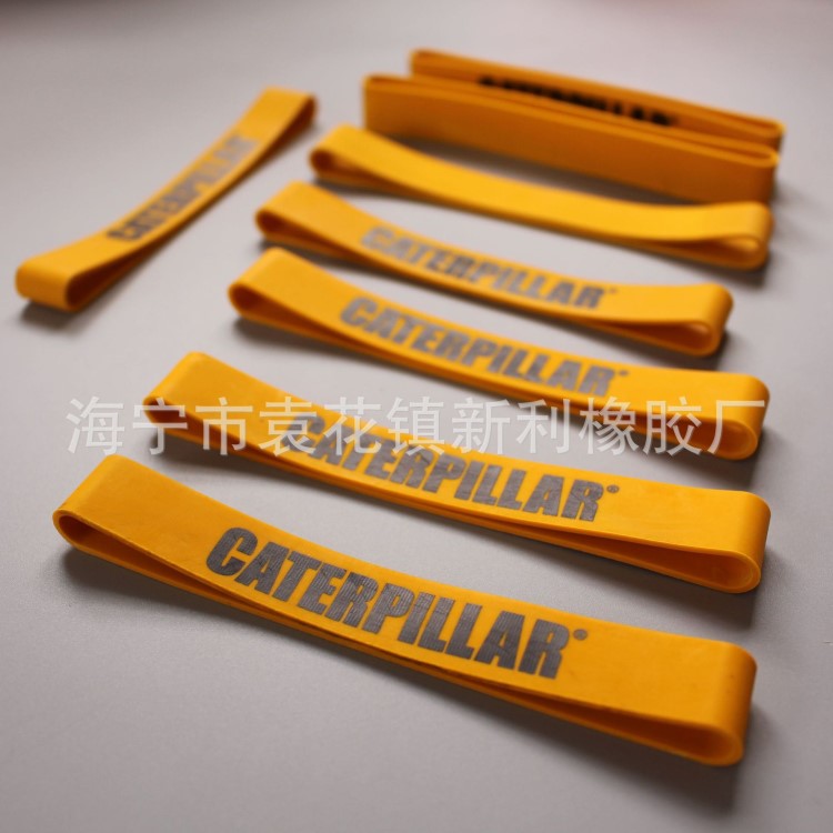 工廠直供 彩色天然橡膠綁扎帶 高彈力印刷logo橡膠捆扎帶 橡皮筋