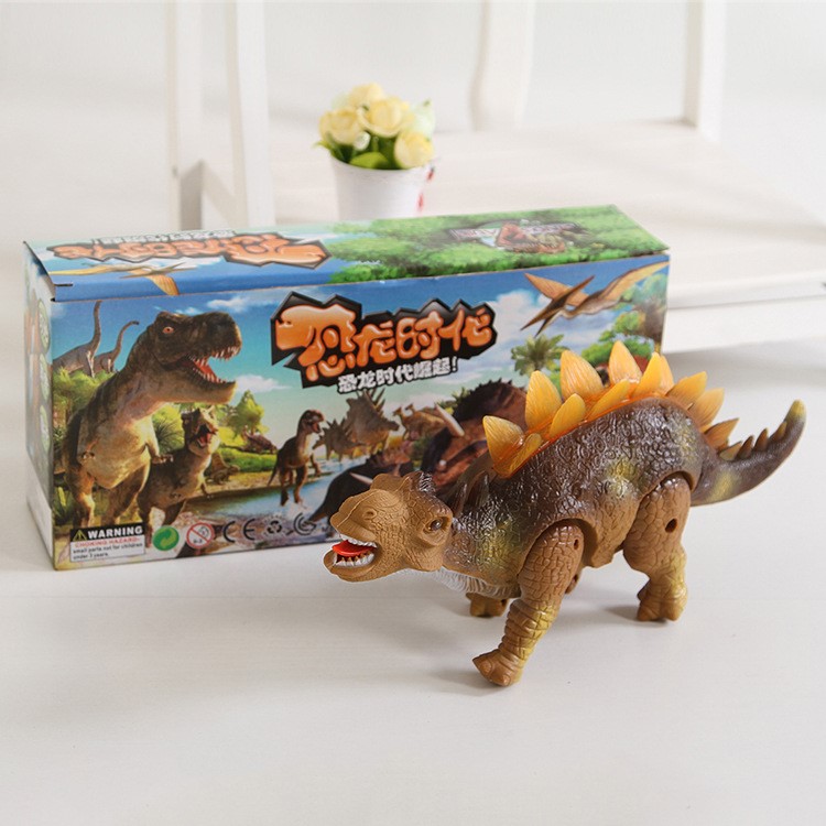 新款大號電動恐龍仿真聲光電動爬行恐龍動物廠家直銷淘寶熱賣