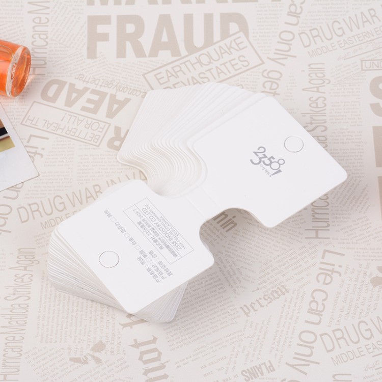 義烏廠家印刷彩卡對折卡飾品卡片 厚紙卡 紙卡頭定制現(xiàn)貨批發(fā)