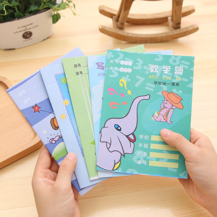 T幼兒園練習本語文數學拼音田字圖畫寫字薄小學生作業本子定制批
