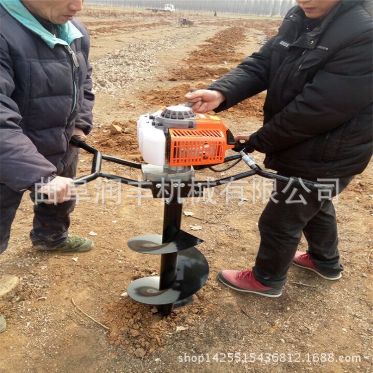 林田栽樹挖坑機 果園子鉆眼機 公路圍欄挖坑機