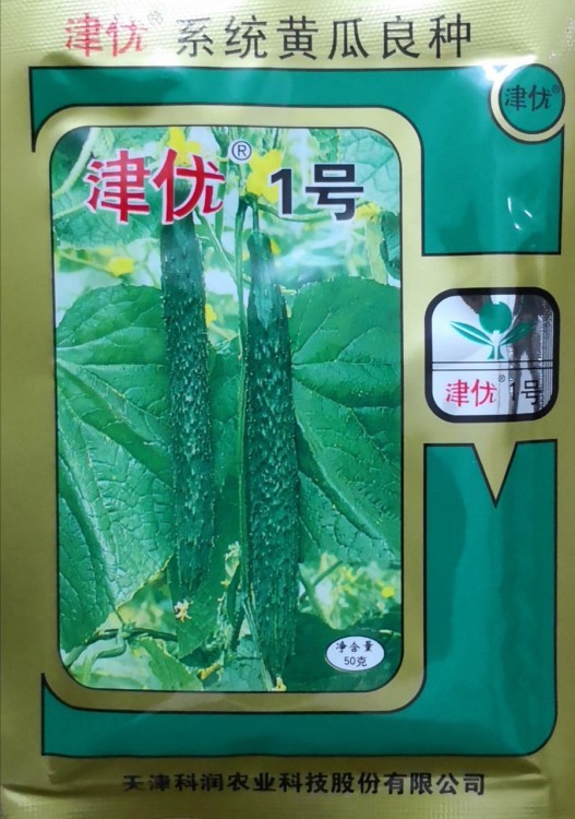 黄瓜品种津优1号杂交种子50克袋大棚及露地栽培