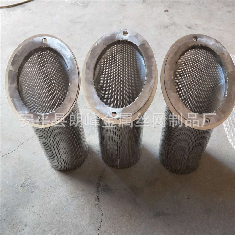 廠家定制斜口雙層不銹鋼過濾網  濾油管管道濾芯 除油雜質過濾網