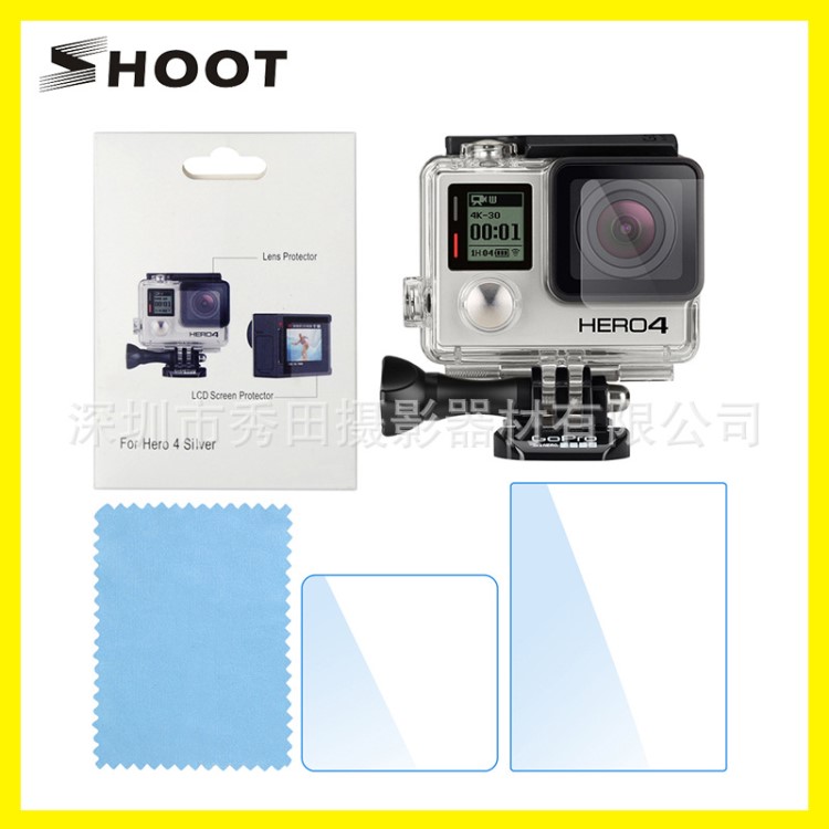 gopro配件 hero4/3+/3 LCD顯示屏保護(hù)膜 gopro4運(yùn)動相機(jī)保護(hù)膜