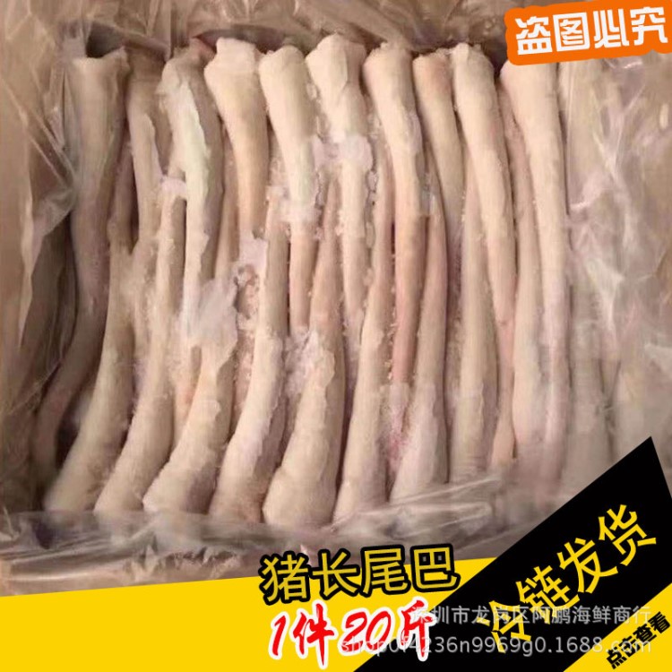 豬尾巴 豬長尾巴 豬尾豬肉 豬副 冷凍豬肉產(chǎn)品熬湯專用 1件20斤
