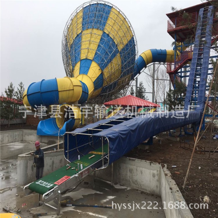 青島水上樂園設備定制 水上樂園大型水滑梯游樂設備 可按需定制