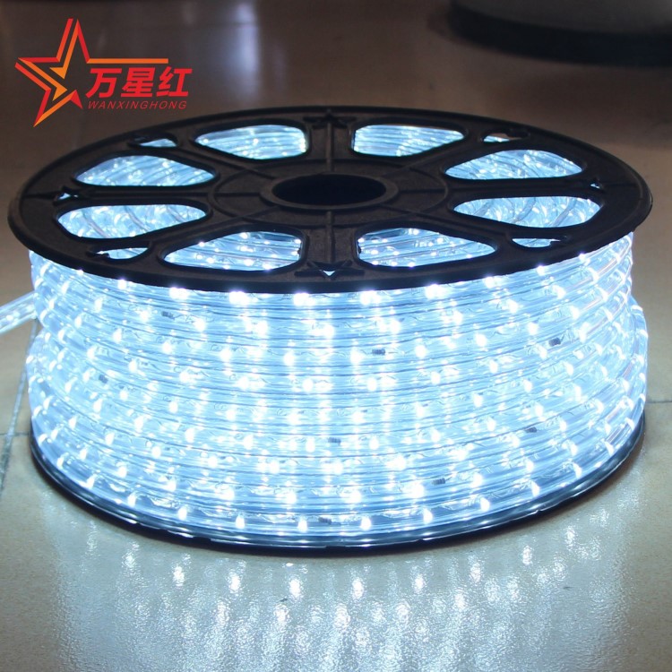 LED彩虹管裝飾圓二線戶外燈帶【圣誕節日圖案造型水管燈條】