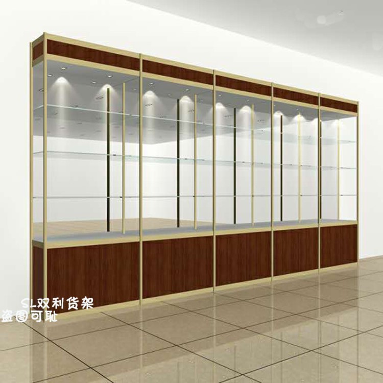 定做展柜 鈦合金精品展示柜  可拆裝陶瓷系類展示臺貨架