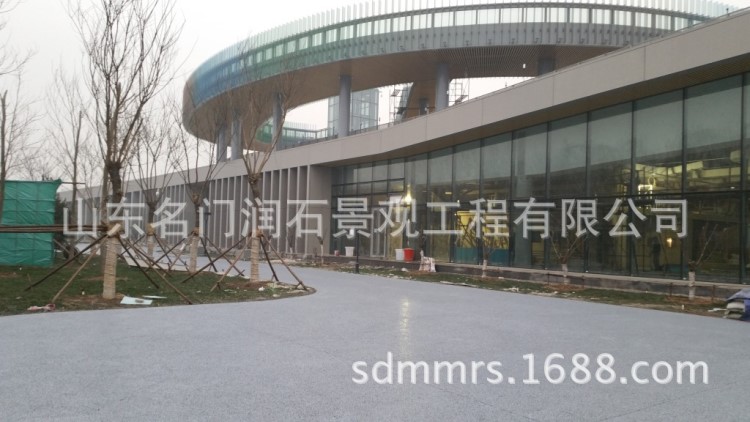 承接世博園透水混凝土路面施工