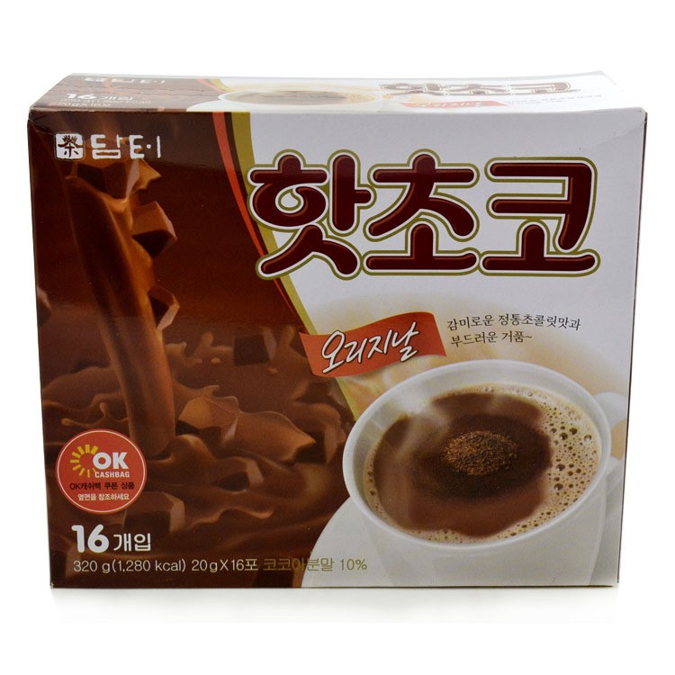 批發(fā)韓國沖調(diào)品丹特巧克力可可粉營養(yǎng)早餐咖啡伴侶熱飲320g