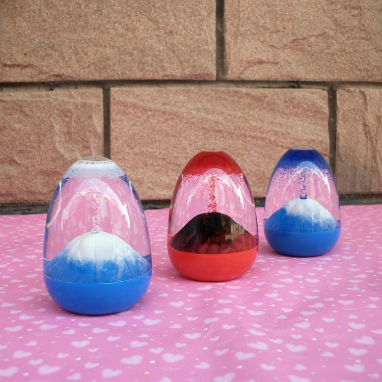 廣東產蛋殼火山爆發浮沙 創意蛋形沙漏特色擺件 學生精品店貨源