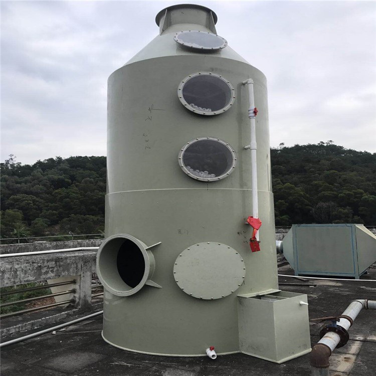 廠家直銷廢氣處理除味凈化塔PP噴淋塔 油漆廢氣處理設備 水噴簾塔