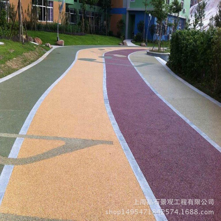 施工防滑地坪 透水混凝土路面 彩色滲水地坪 混凝土透水地坪