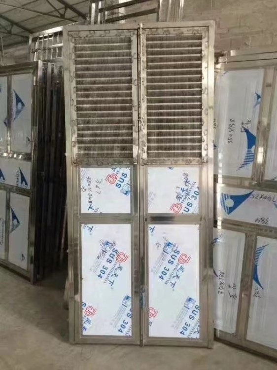 廠家供應定制 配電房不銹鋼門 不銹鋼簡易門帶金剛紗網防鼠網門窗