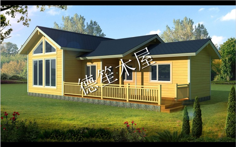 德笙木屋客房木制酒店移動拆裝木房子木質旅游板房重型木結構福建