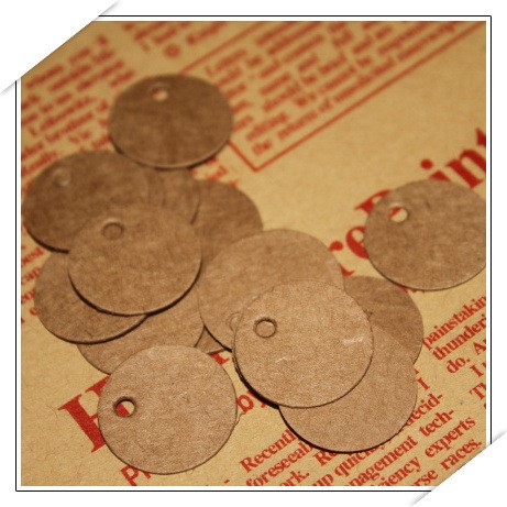 DIY 空白吊牌2cm 圓形小標簽&mdash;牛皮紙 字母 數字 學生教具1000/包