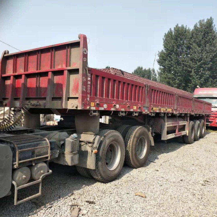急售16年二手中集華駿半掛車 二手平板掛車 手續(xù) 可分期
