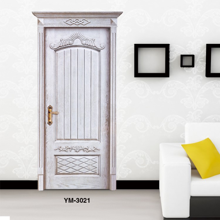 廠家直銷水曲柳美國紅橡原木門實木烤漆門酒店工程臥室隔音房門